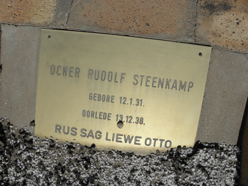 STEENKAMP Ocker Rudolf 1931-1938