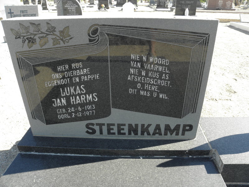 STEENKAMP Lukas Jan Harms 1913-1977
