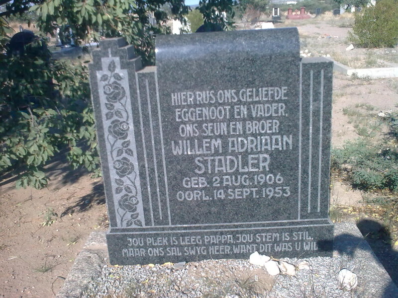 STADLER Willem Adriaan 1906-1953