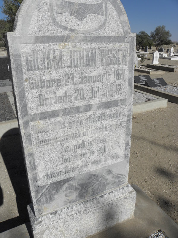 VISSER Giliam Johan 1871-1947