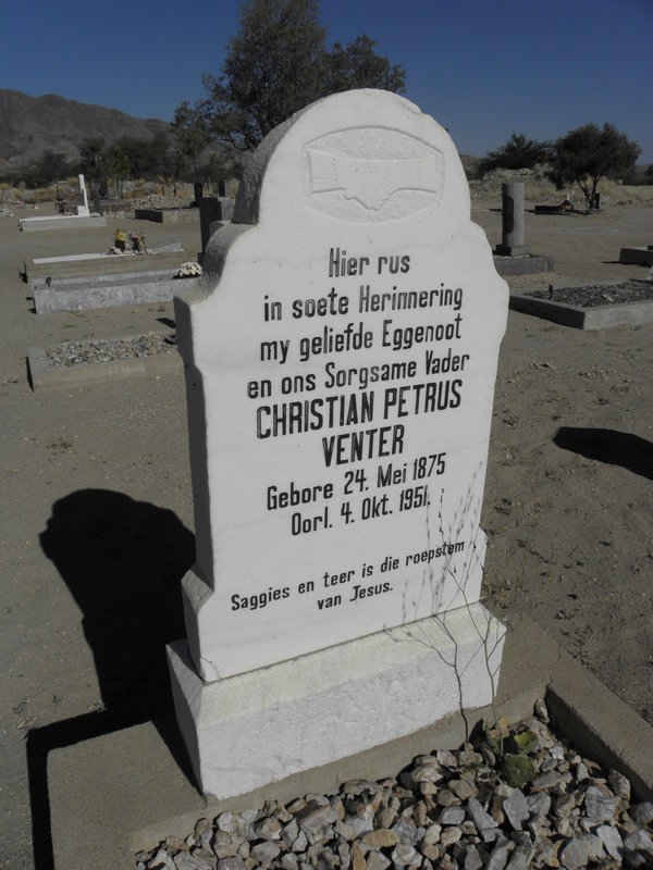 VENTER Christian Petrus 1875-1951