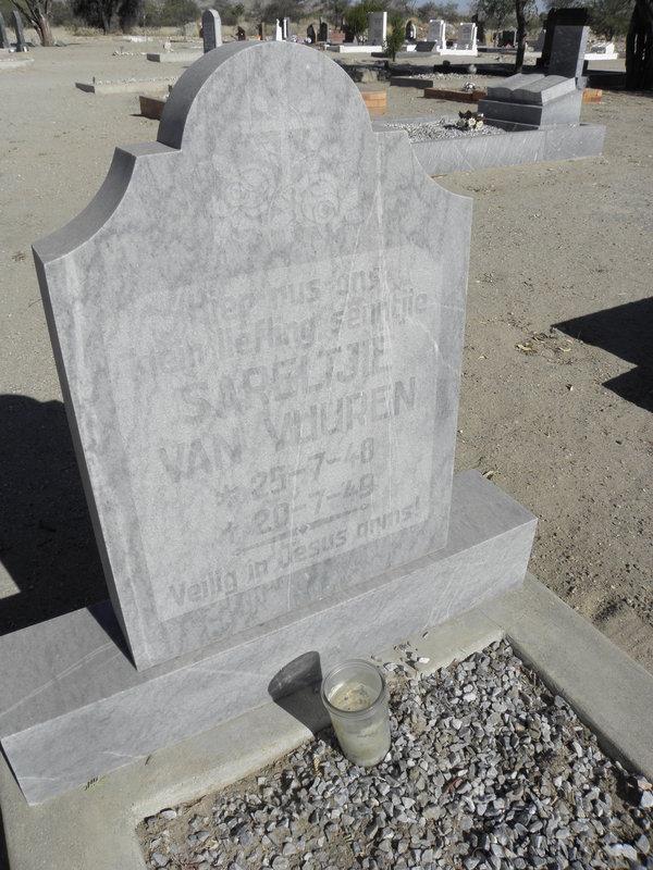 VUUREN Sareltjie, van 1948-1949