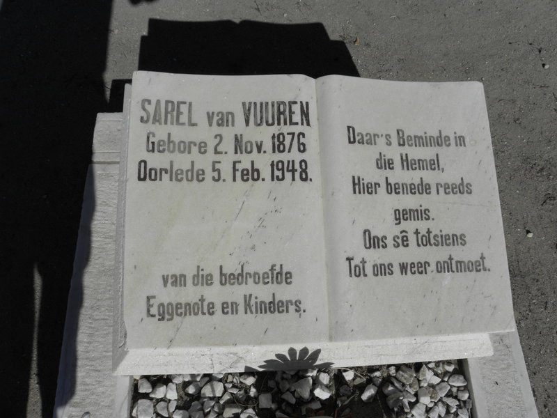 VUUREN Sarel, van 1876-1948