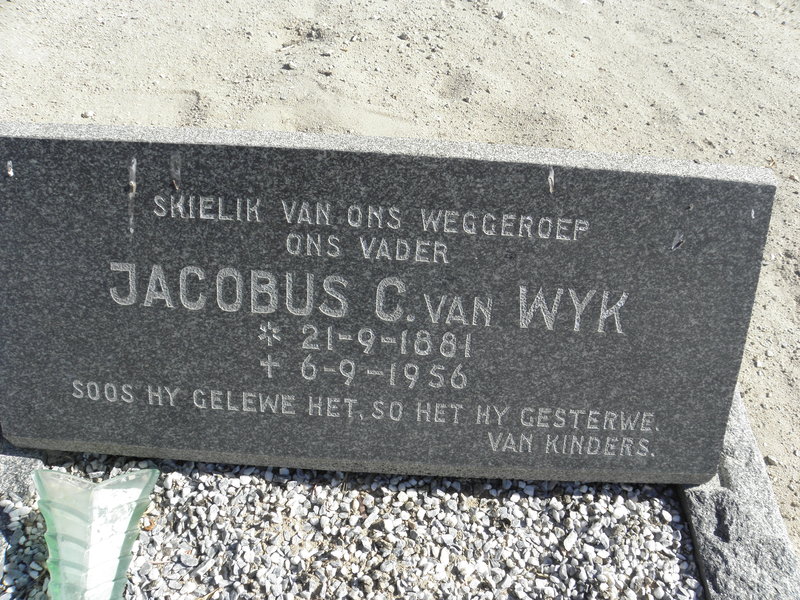WYK Jacobus C., van 1881-1956