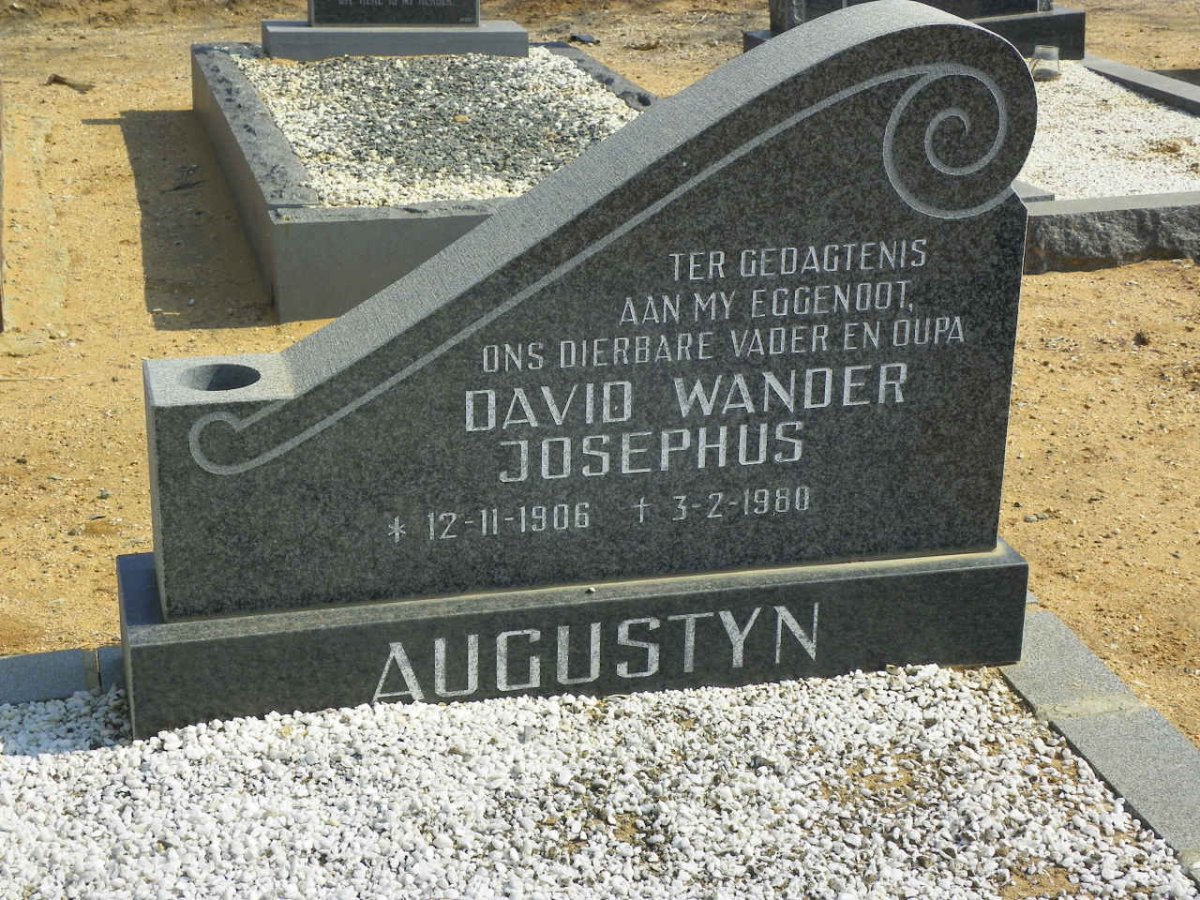 AUGUSTYN David Wander Josephus 1906-1980