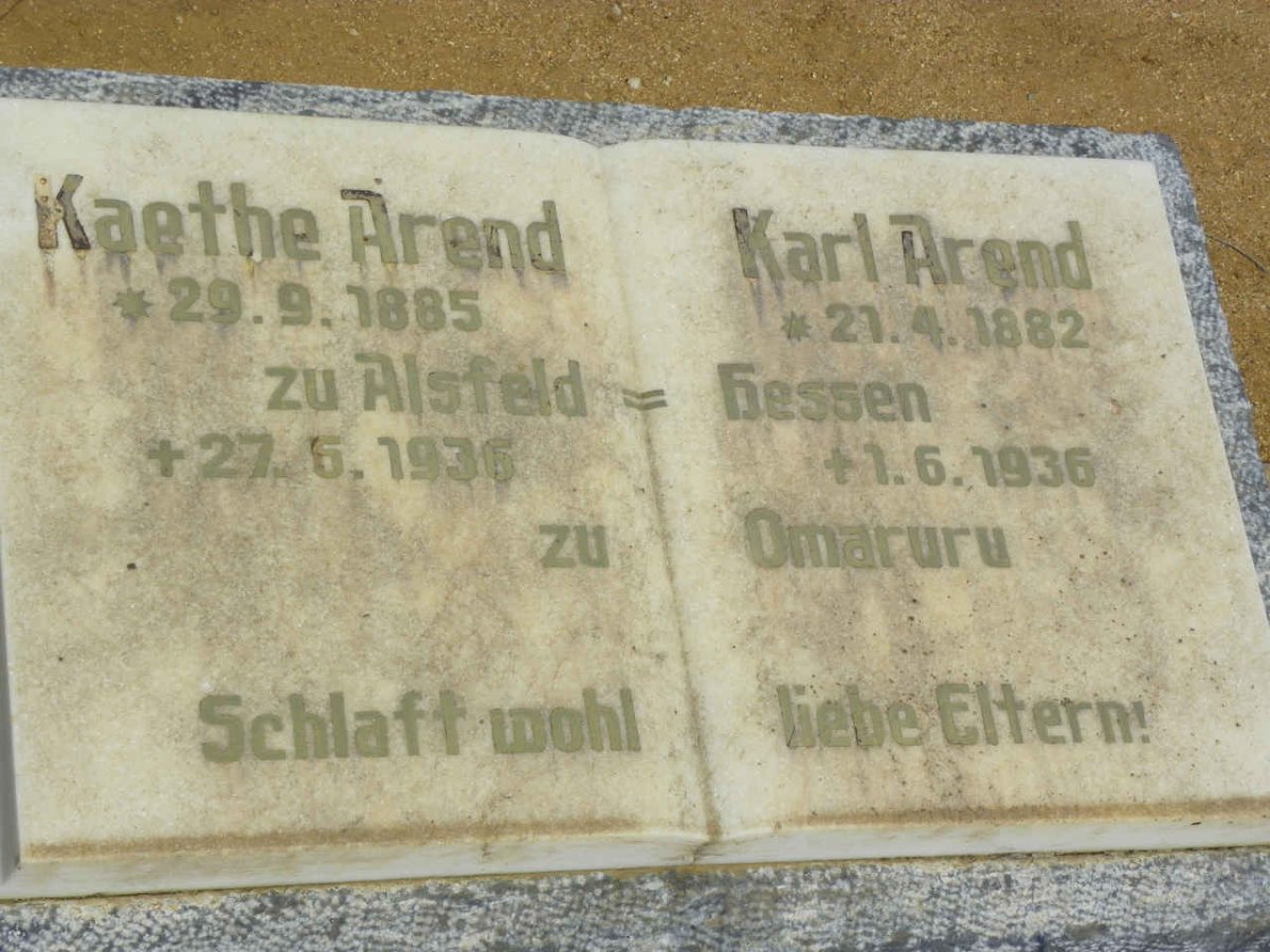 AREND Karl 1882-1936 &amp; Kaethe 1885-1936