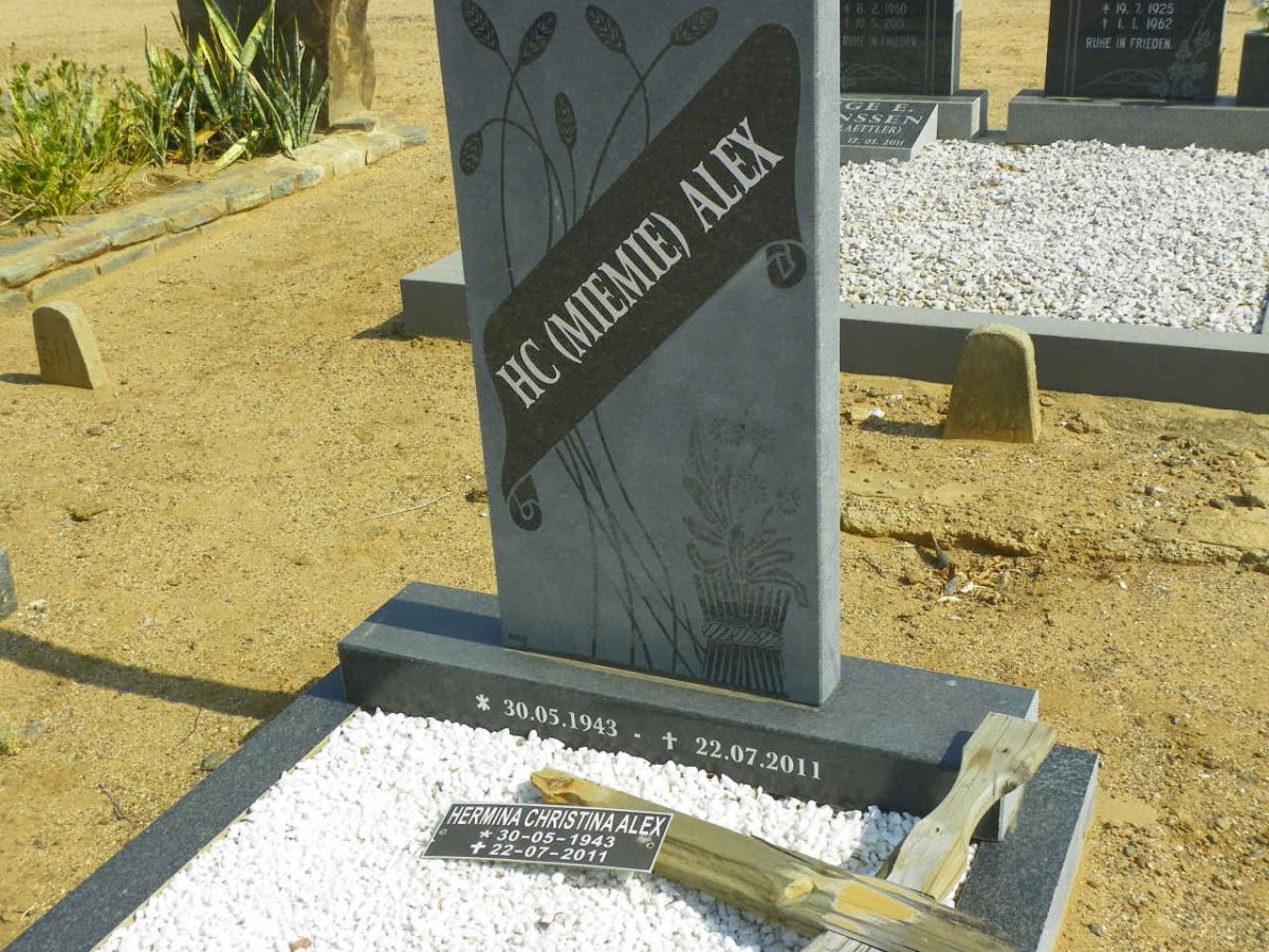 ALEX Hermina Christina 1943-2011