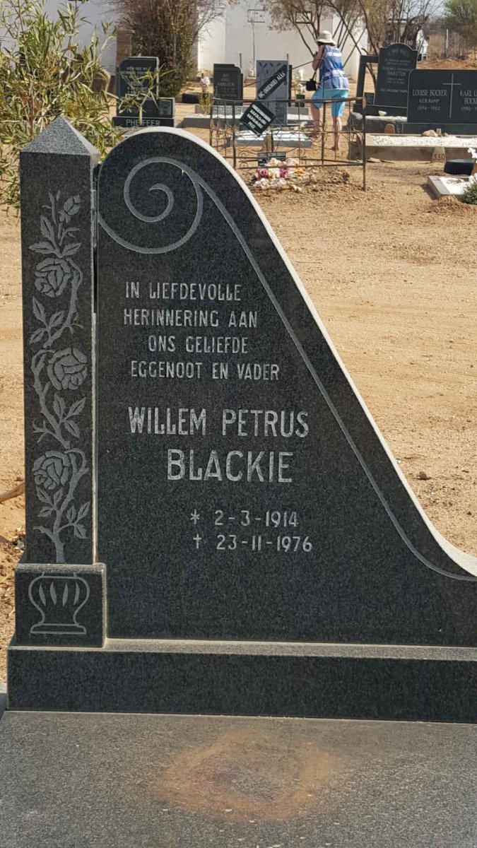 BLACKIE Willem Petrus 1914-1976