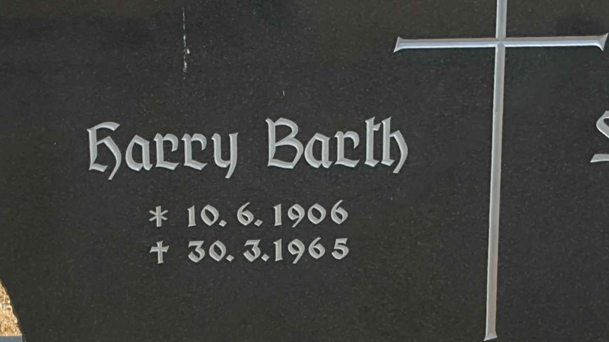 BARTH Harry 1906-1965 &amp; Sophia 1910-1996