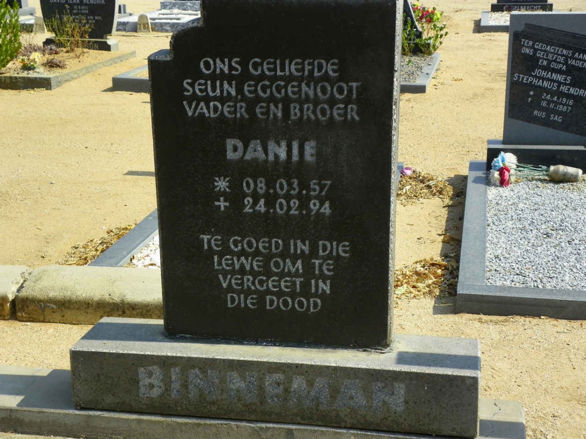 BINNEMAN Danie 1957-1994