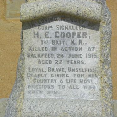 COOPER H.E. -1915
