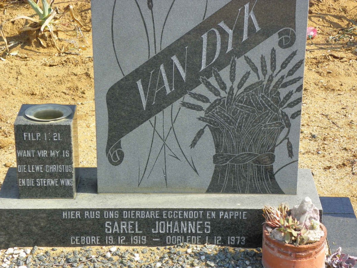 DYK Sarel Johannes, van 1919-1973