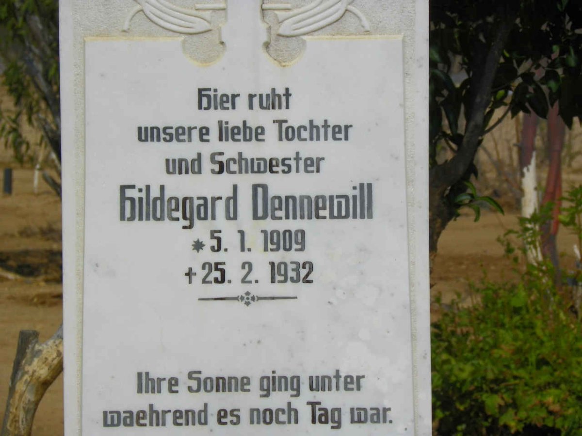 DENNEWILL Hildegard 1909-1932