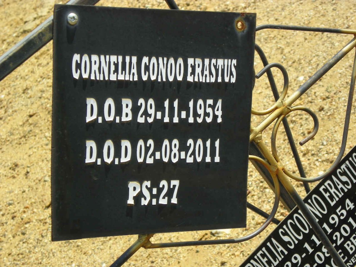 ERASTUS Cornelia Conoo 1954-2011