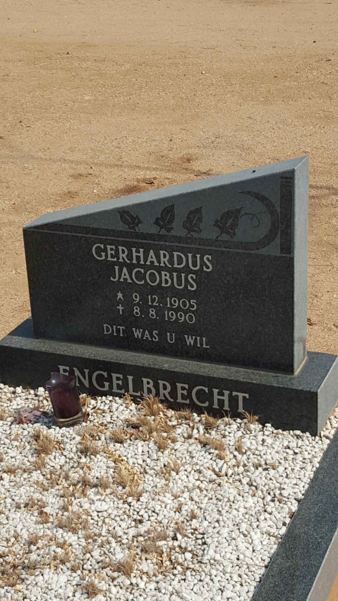 ENGELBRECHT Gerhardus Jacobus 1905-1990