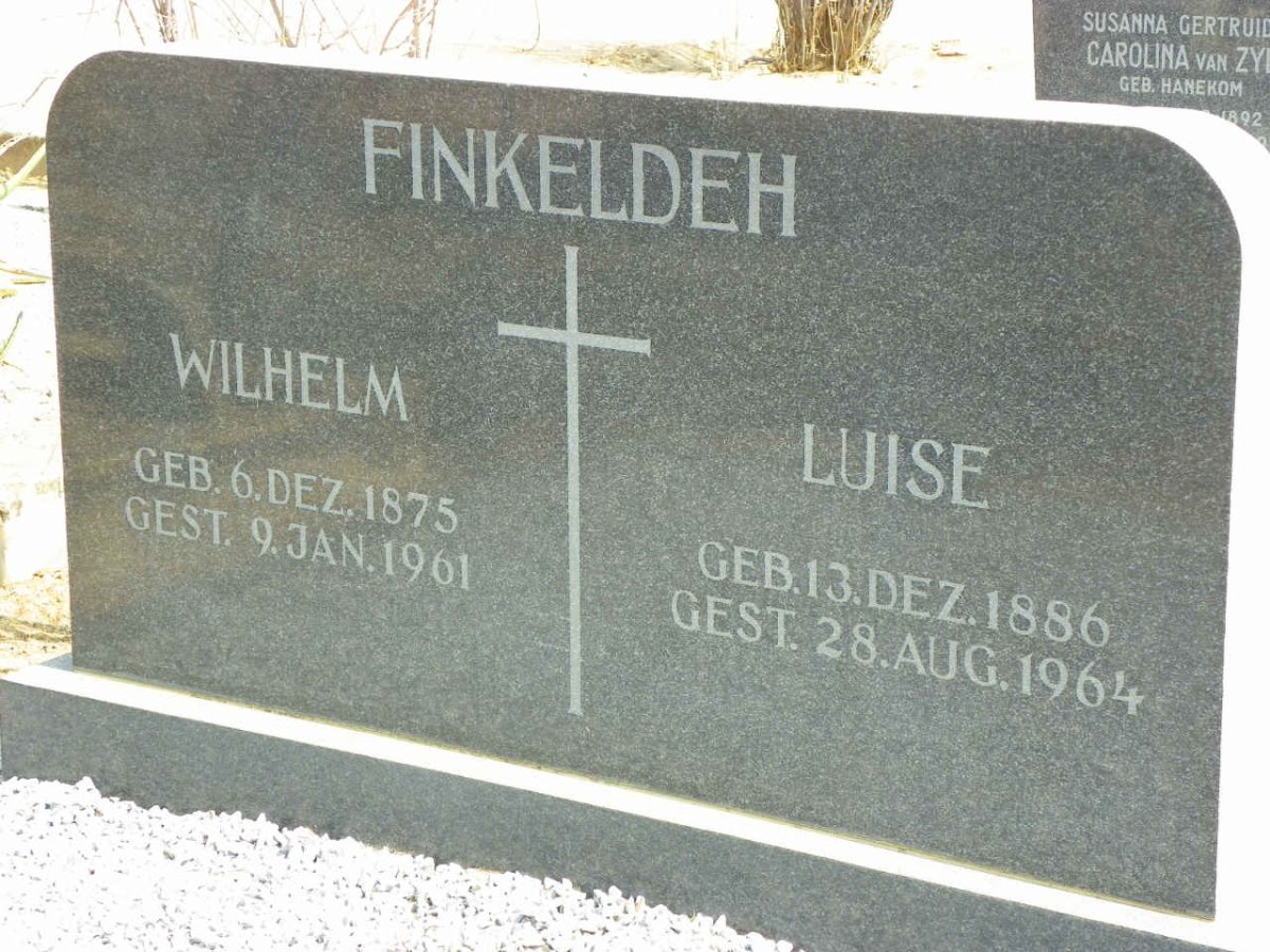 FINKELDEH Wilhelm 1875-1961 &amp; Luise 1886-1964