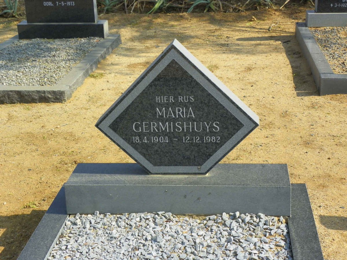 GERMISHUYS Maria 1904-1982