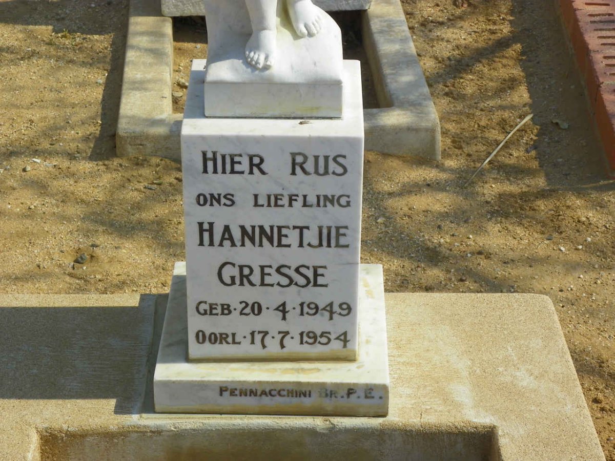 GRESSE Hannetjie 1949-1954
