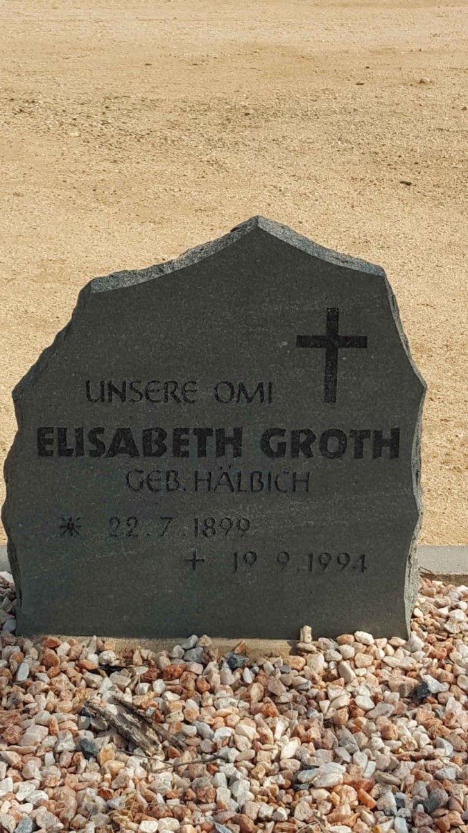GROTH Elisabeth nee HALBICH 1899-1994