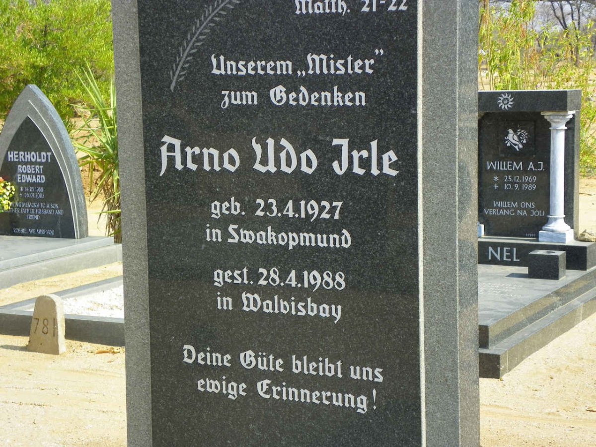 IRLE Arno Udo 1927-1988