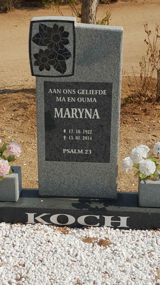 KOCH Maryna 1922-2014