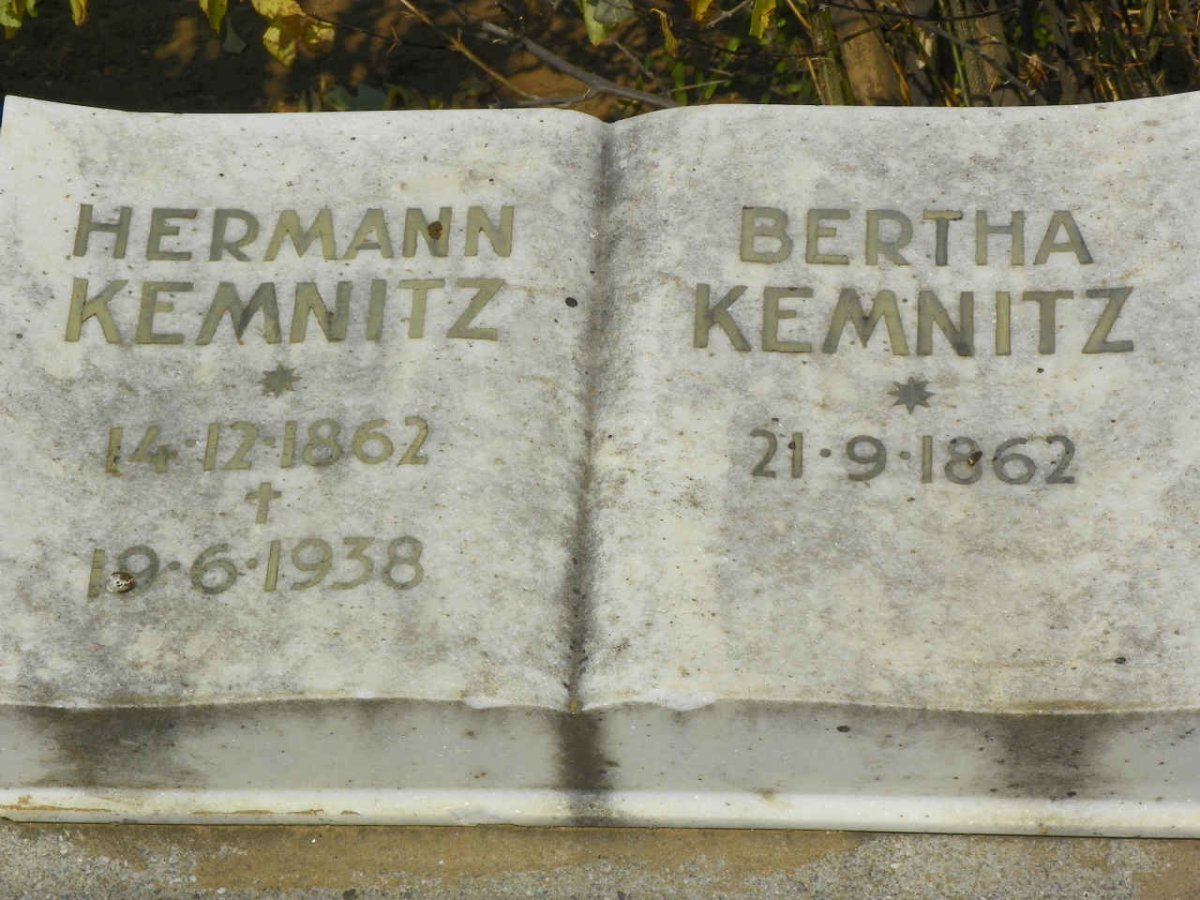 KEMNITZ Hermann 1862-1938 &amp; Bertha 1862-