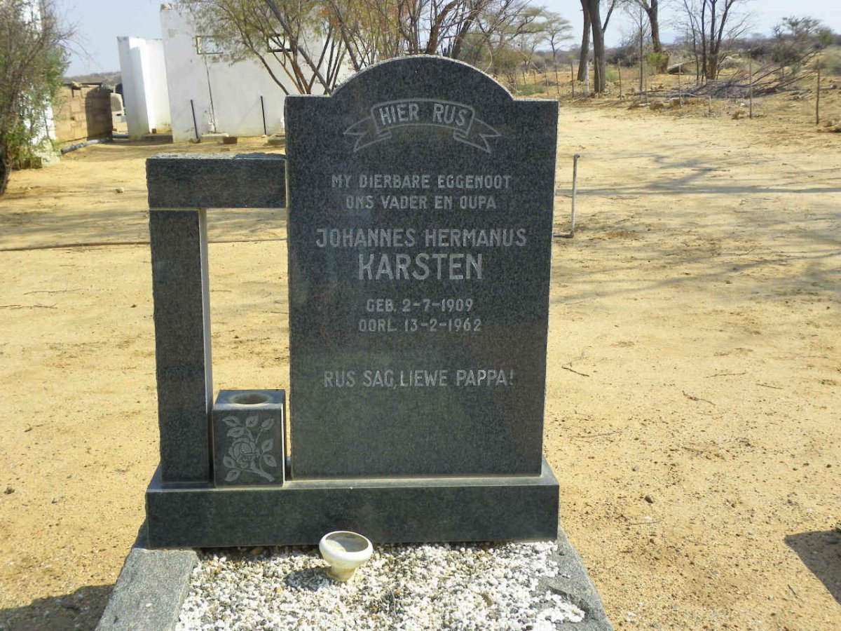 KARSTEN Johannes Hermanus 1909-1962