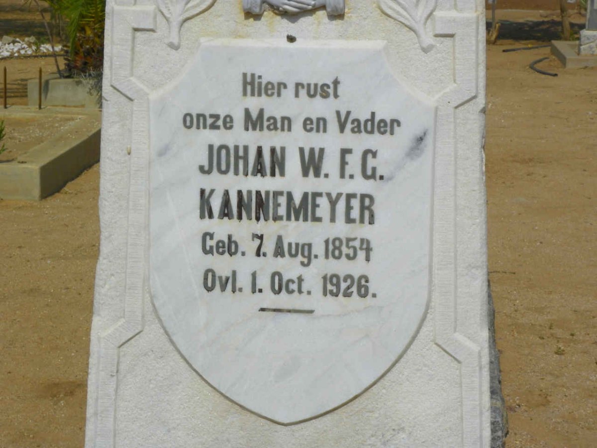 KANNEMEYER Johan W.F.G. 1854-1926