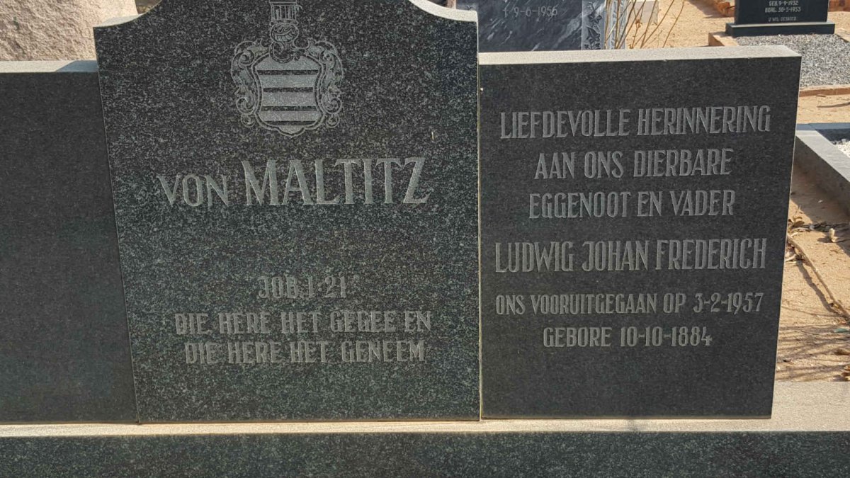 MALTITZ Ludwig Johan Frederich, von 1884-1957