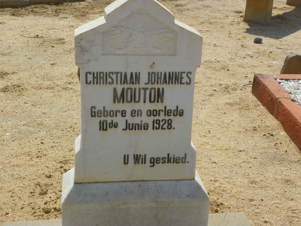 MOUTON Christiaan Johannes 1928-1928