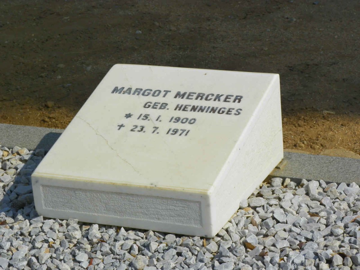 MERCKER Margot nee HENNINGES 1900-1971