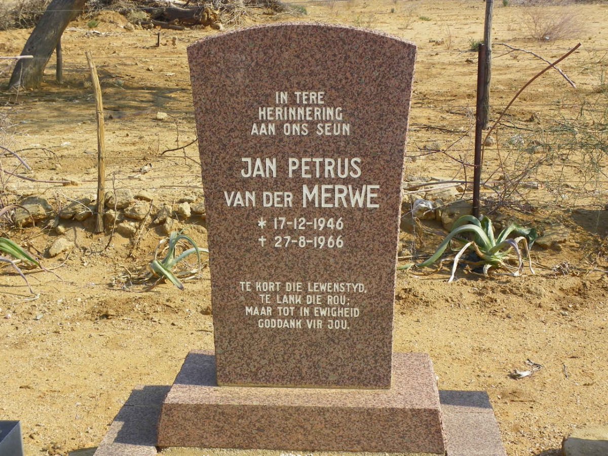 MERWE Jan Petrus, van der 1946-1966