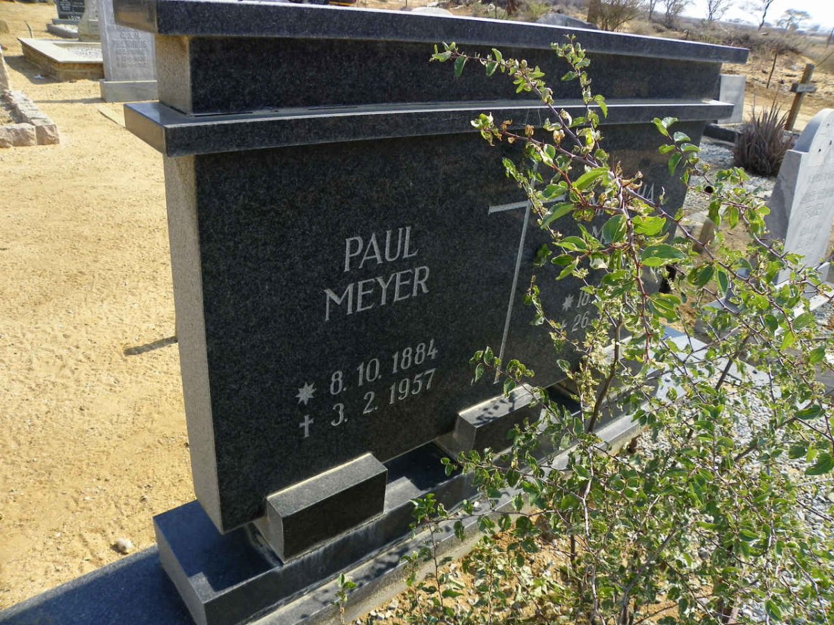 MEYER Paul 1884-1957 &amp; Martha 1892-1974