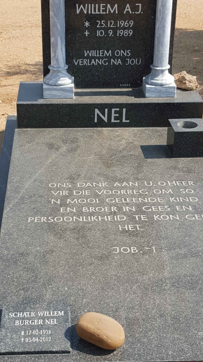 NEL Schalk Willem Burger 1938-2012 :: NEL Willem A.J. 1969-1989