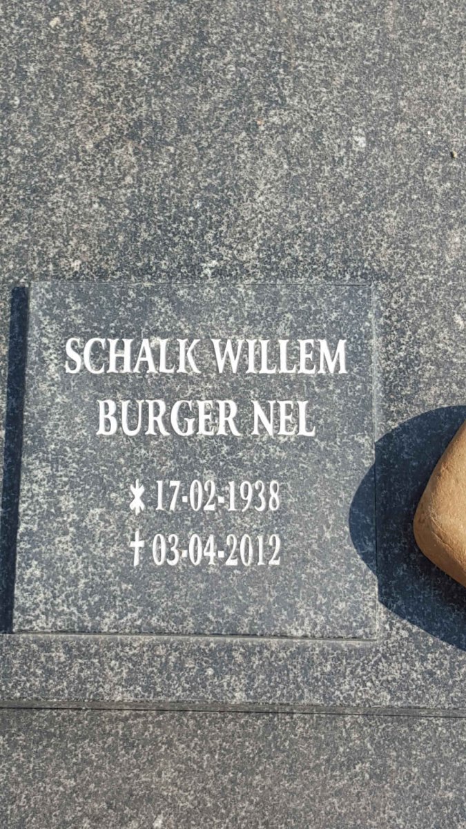 NEL Schalk Willem Burger 1938-2012 :: NEL Willem A.J. 1969-1989