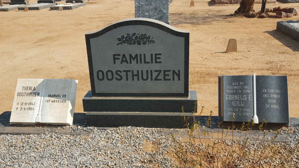OOSTHUIZEN Cornelis E. 1896-1980 :: OOSTHUIZEN Thekla 1943-1964