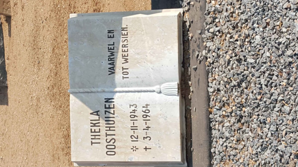 OOSTHUIZEN Cornelis E. 1896-1980 :: OOSTHUIZEN Thekla 1943-1964
