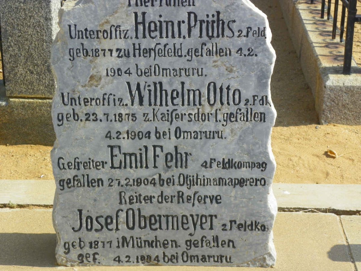 PRUHS Heinr. 1877-1904 :: OTTO Wilhelm 1875-1904 :: FEHR Emil -1904 :: OBERMEYER Josef 1877-1904