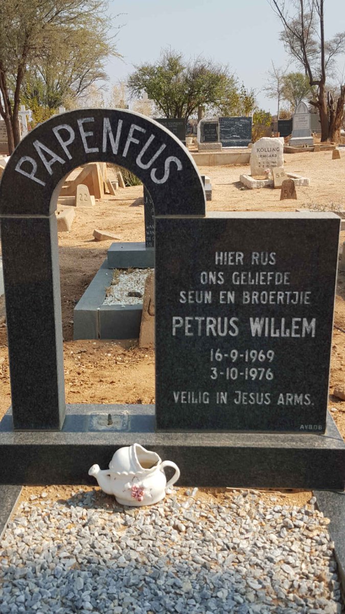 PAPENFUS Petrus Willem 1969-1976
