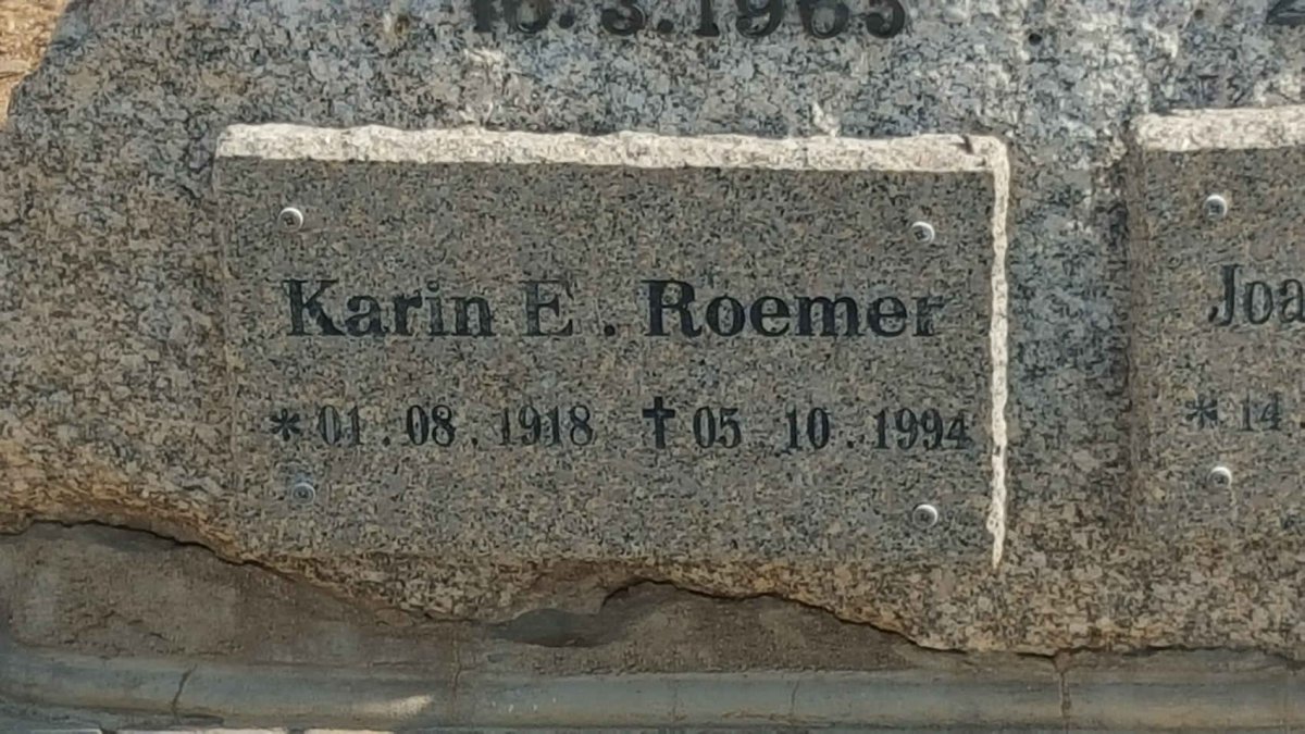 ROEMER Karin E. 1918-1994