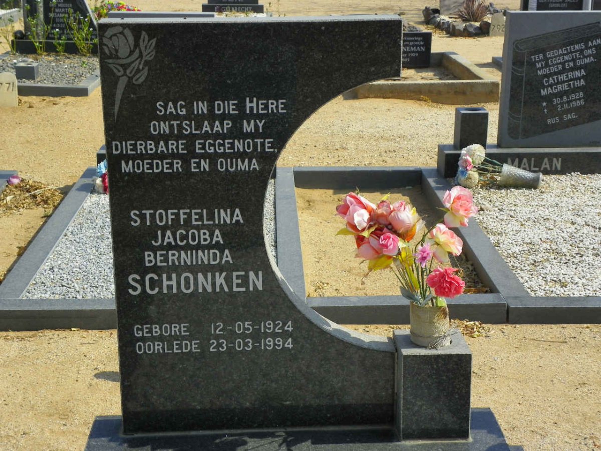 SCHONKEN Stoffelina Jacoba Berninda 1924-1994