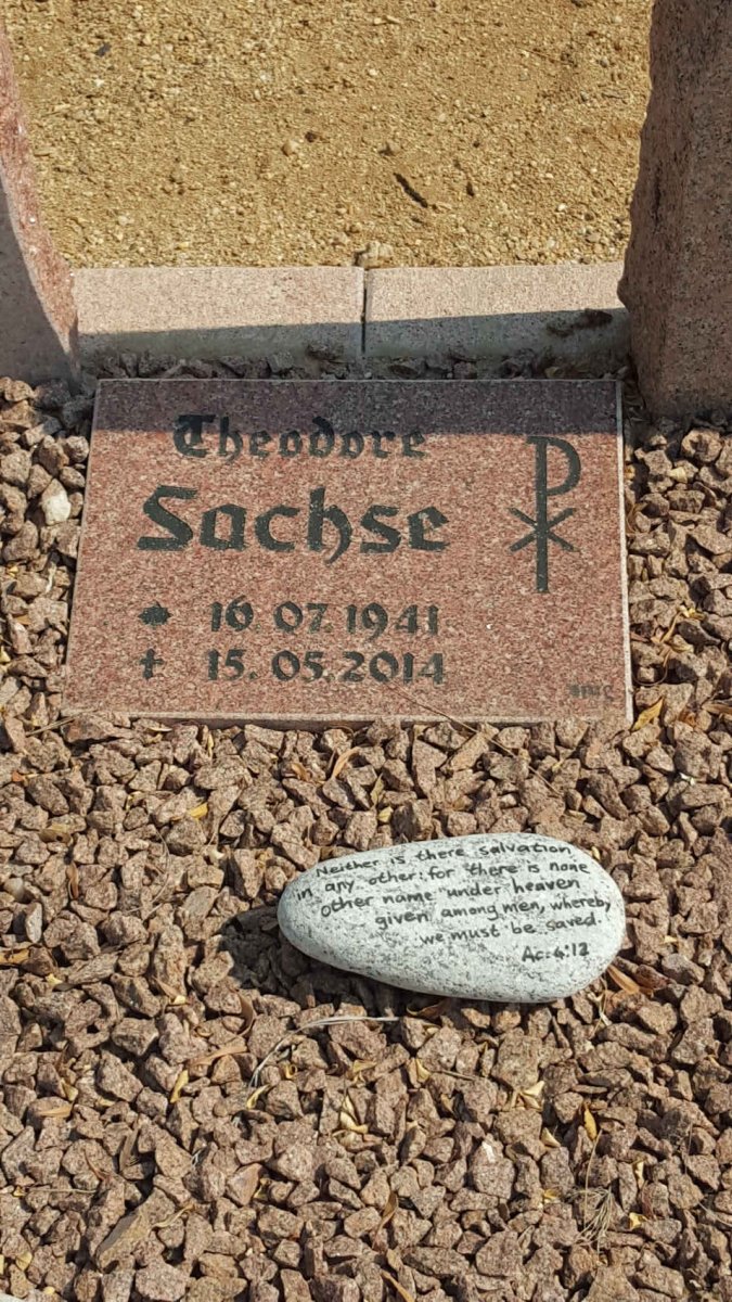 SACHSE Theodore 1941-2014