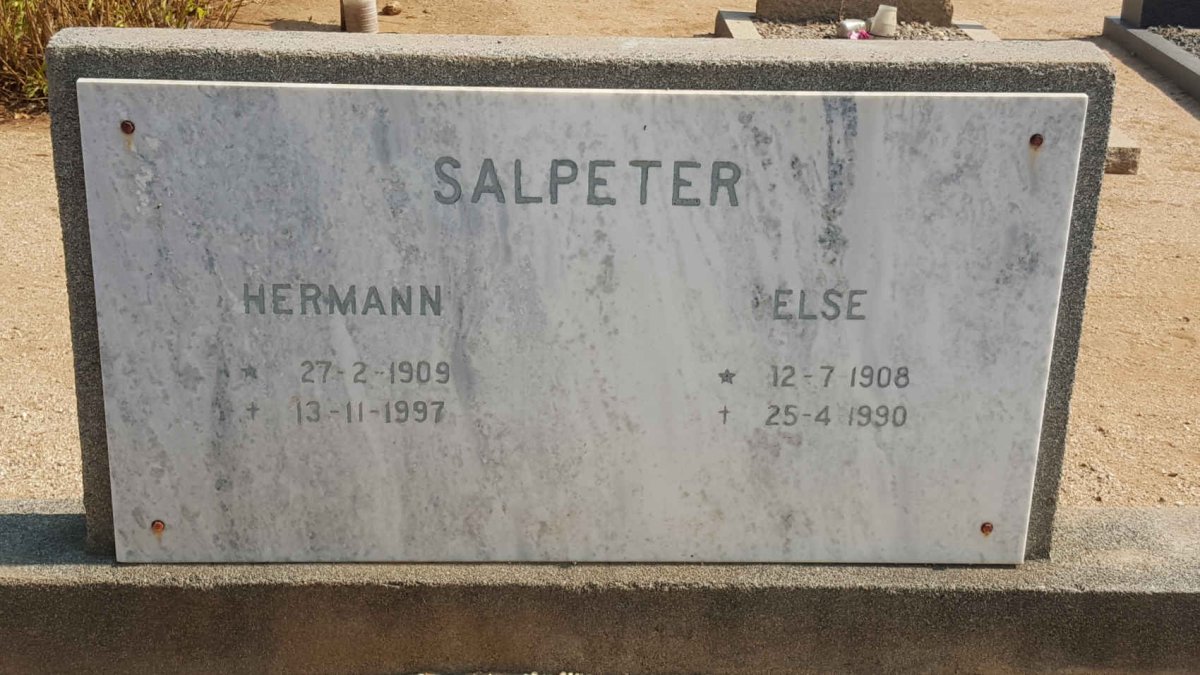 SALPETER Hermann 1909-1997 &amp; Else 1908-1990