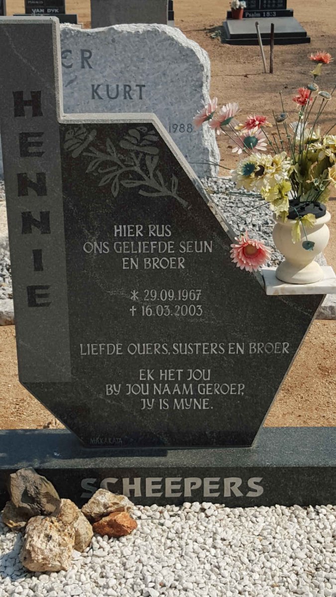 SCHEEPERS Hennie 1967-2003