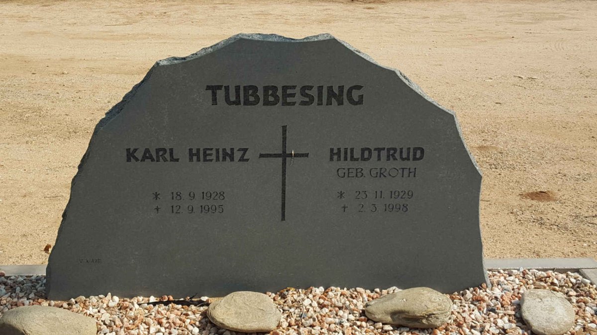TUBBESING Karl Heinz 1928-1995 &amp; Hildtrud GROTH 1929-1998