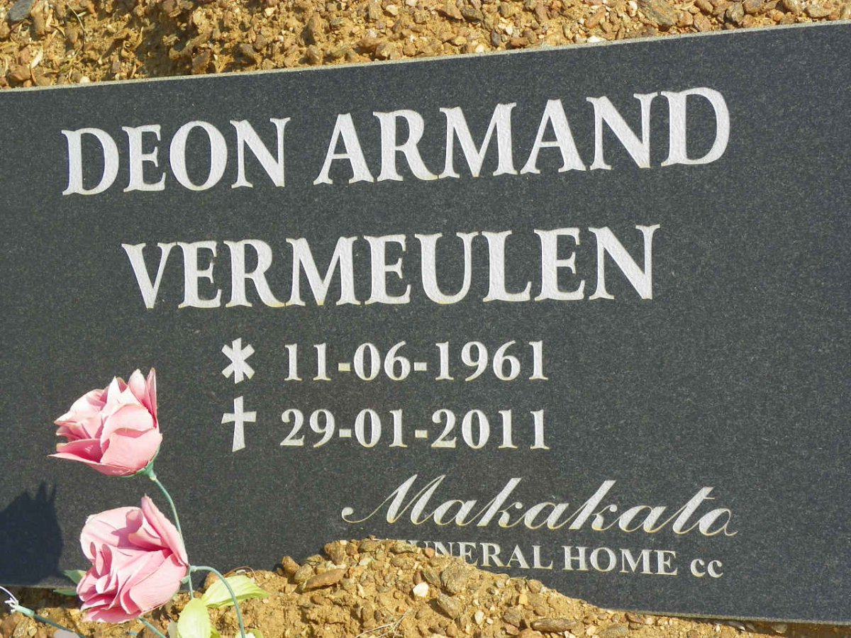 VERMEULEN Deon Armand 1961-2011
