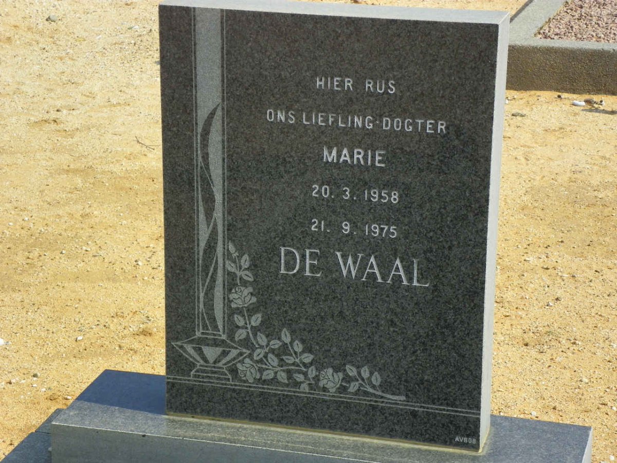 WAAL Marie, de 1958-1975