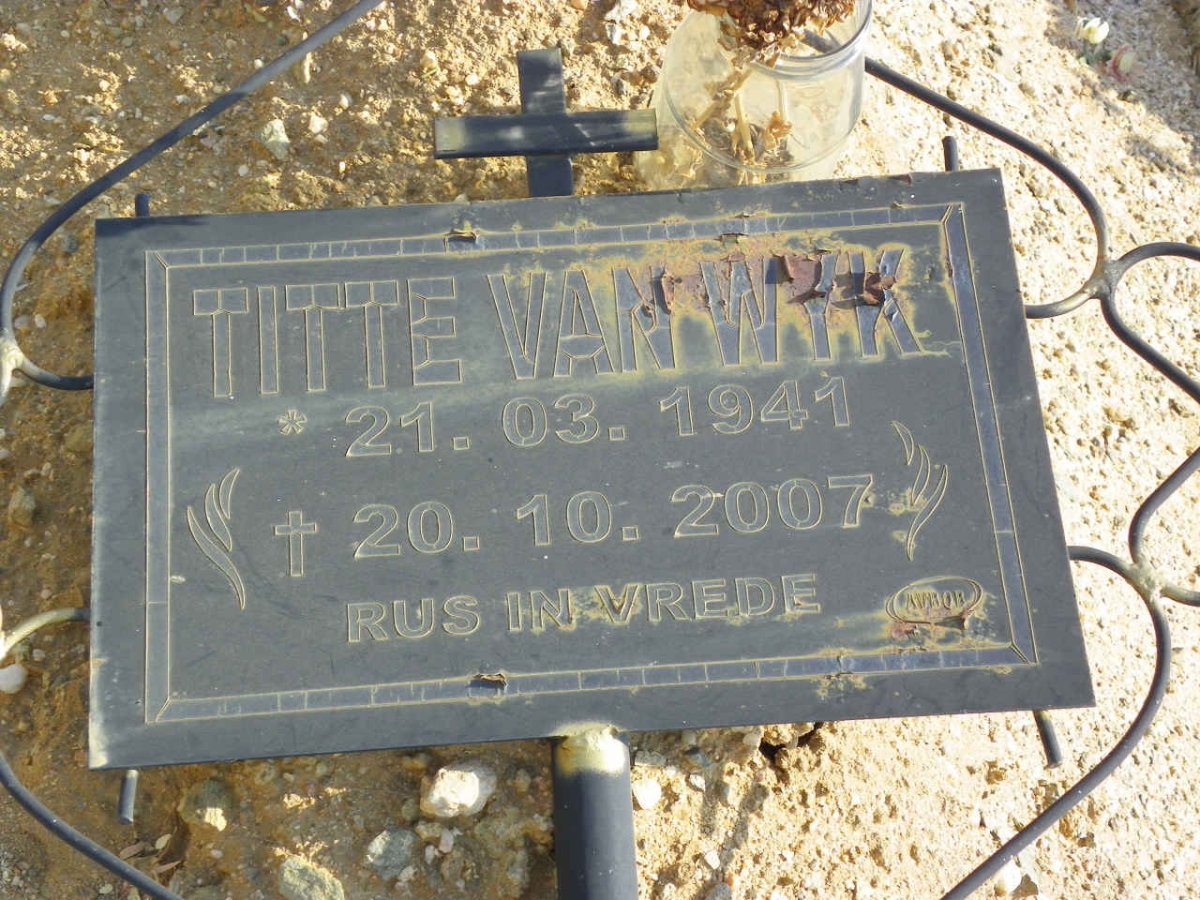 WYK Titte, van 1941-2007