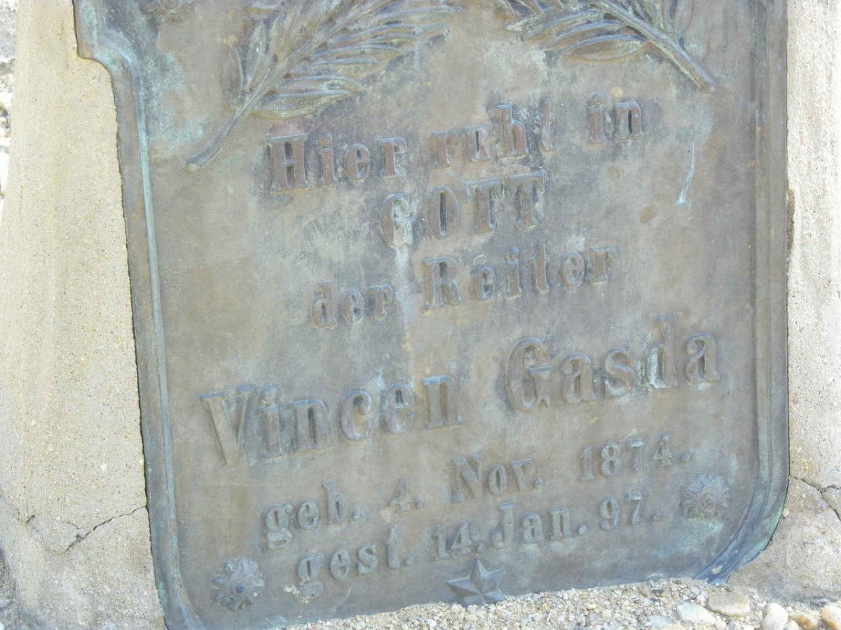 GASDA Vincen 1874-1897
