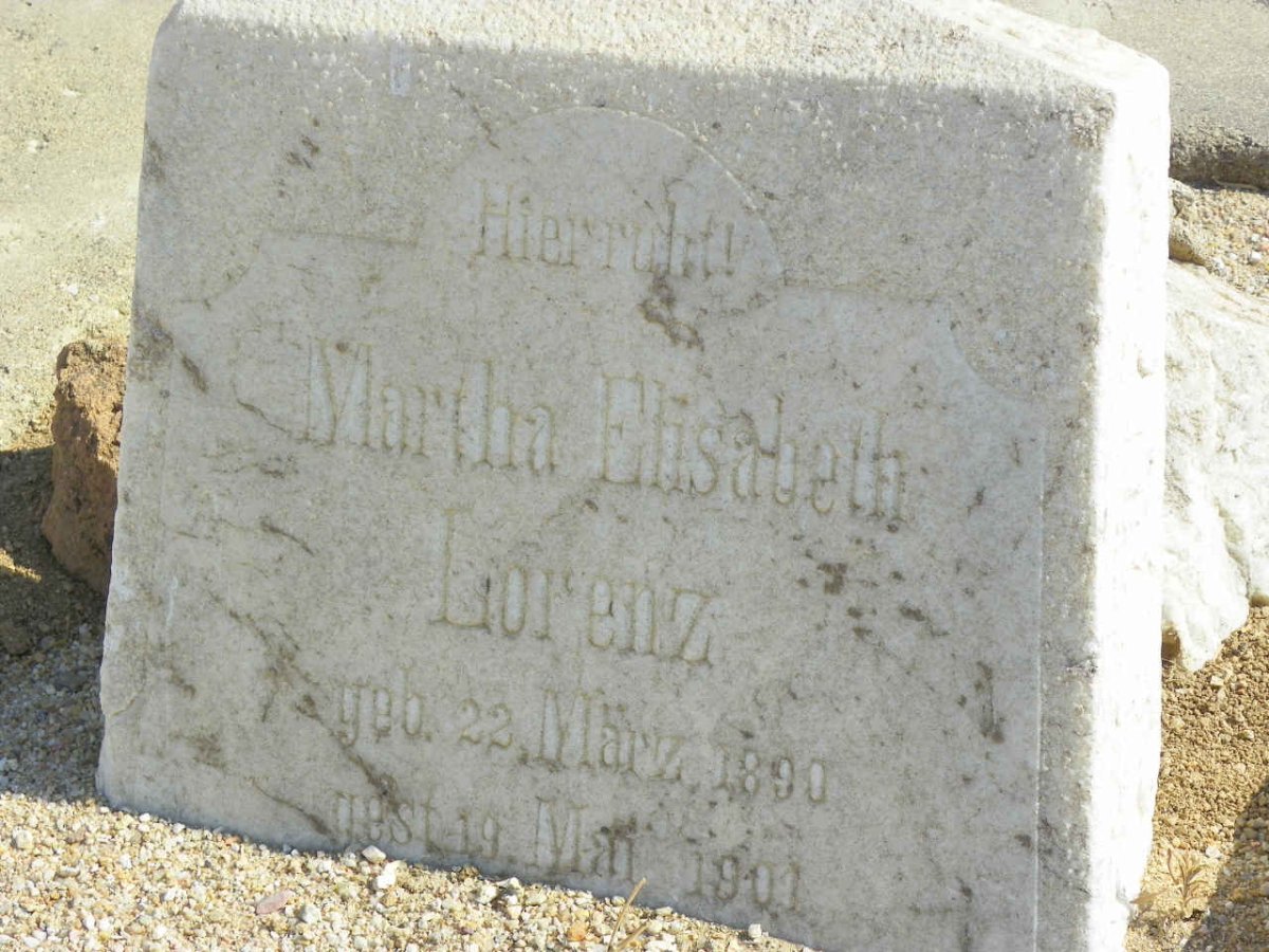 LORENZ Martha Elisabeth 1890-1901